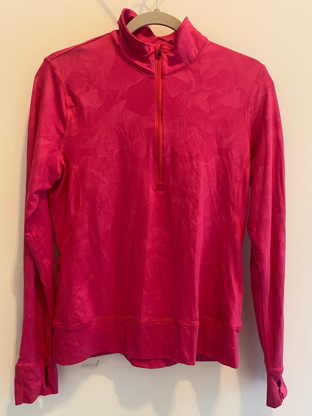 Puma Hot Pink Half-Zip Athletic Pullover- Size medium